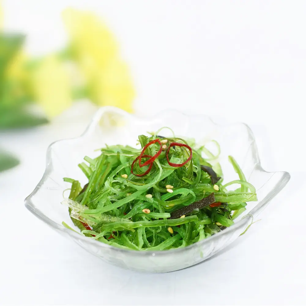 Tianjashi — salade igashi igashi OEM/ODM, disponibles en bleu, Algue, pinatifida, couche assaisonnée, chika Hiyashi, Goma, algues, wak, nouveauté