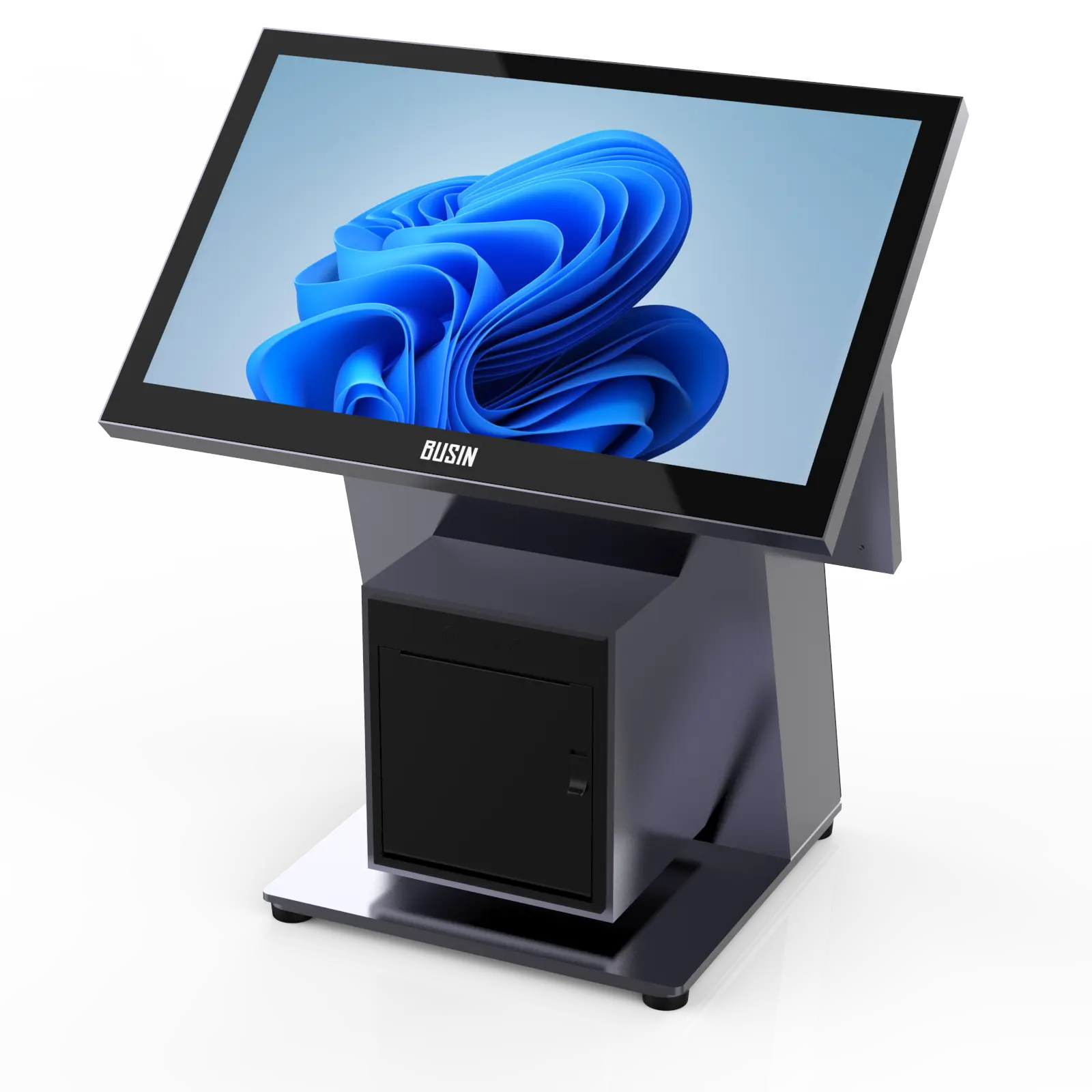 Macchina POS da 14 pollici + 11.6 pollici con lettore NFC per stampante da 80mm e Scanner QR 1D/2D