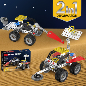 エンジニアリングメタル3Dパズル宇宙探査プローブ車両おもちゃセット科学実験STEMソーラーロボットキット - Product Image 2