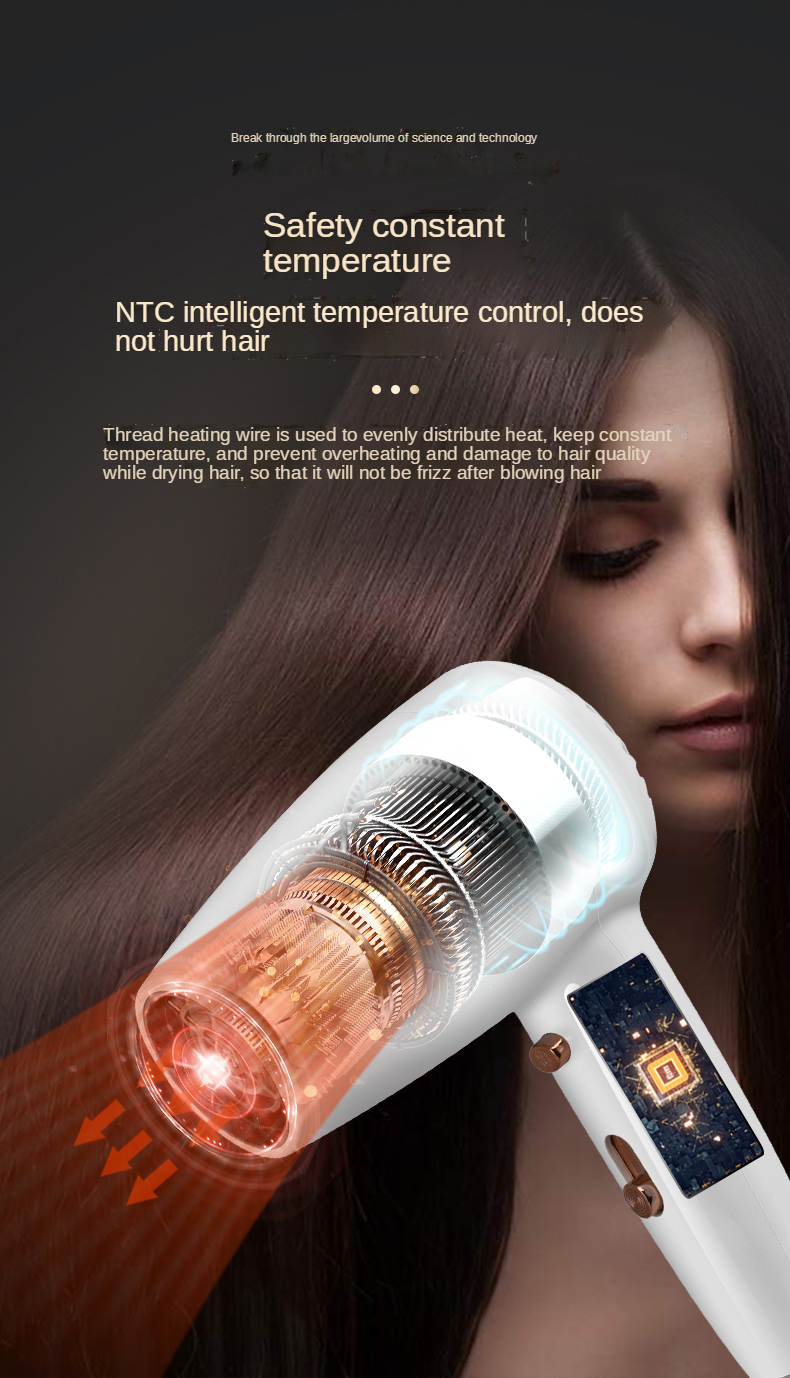 New Hotel hair dryer special wall-mounted hair dryer free punching high-power household homestay bathroom customizable logo OEM