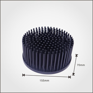 Factory Customize Extruded Round Shape Aluminum <strong>Heatsink</strong> with Cnc Milling Holes - Product Image 1
