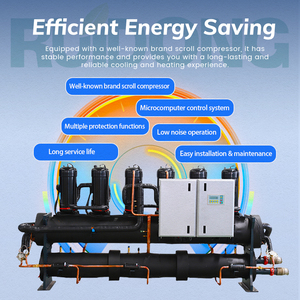 Industrial Remote-Controlled Water Cooled Scroll Type <strong>Chiller</strong> with Shell and Tube Condenser Pump - Product Image 3