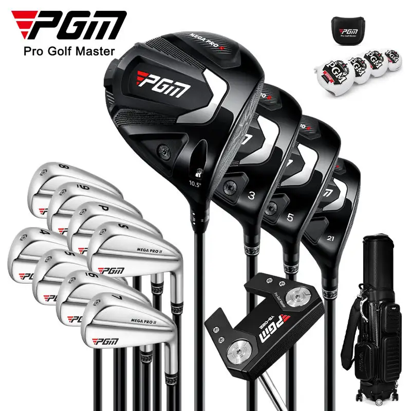 Toptan PGM MTG046 MEGA PRO II High-end erkekler profesyonel Golf kulüpleri seyahat çantası ile komple Set