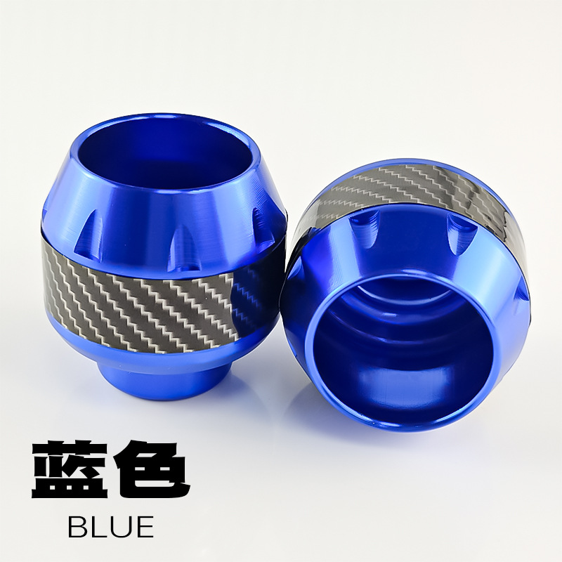 Carbon fiber sticker version in blue