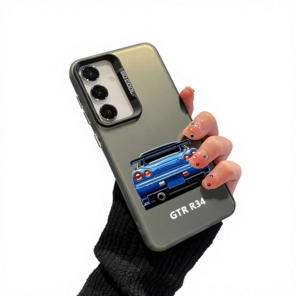 Étui laser voiture de sport anime s255p6 gris