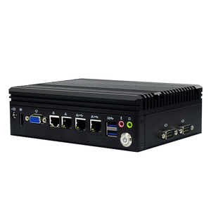 Intel Core I3 I5 I7 Fanless Mini <strong>PC</strong> with 1*DC 1*HD-MI 1*VGA <strong>2</strong>*USB <strong>2</strong>*LAN 6*COM RJ45 MIC &amp; SPK DDR4 Industrial Minipc New &amp; In-Box - Product Image 1