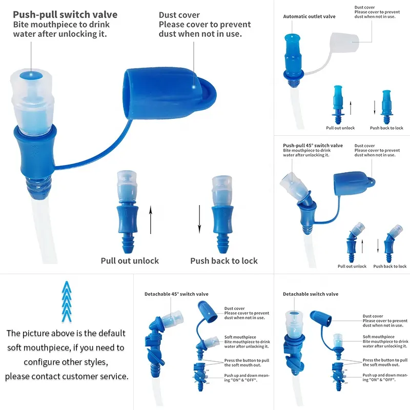 Dj011 Klimmen Stromend Water Zak Tpu Bpa Vrij 2 Liter Hydratatie Blaas 1.5 Liter Waterblaas Peva