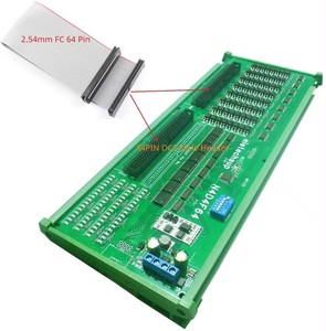 64DI-64DO 12V 24V RS485 Modbus RTU Comunicación aislada Interruptor digital Cantidad NPN Puerto de salida de entrada Placa de expansión PLC IO