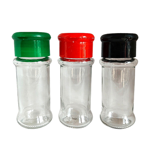 定制标志80毫升香料胡椒瓶圆形储存容器调味品玻璃罐 - Product Image 1