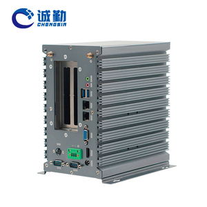 Mini PC industrial sin ventilador i7 IOT Computing Device support 2 PCI-E VGA DVI display mini PCIE GPIO Mini PC industrial - Product Image 1