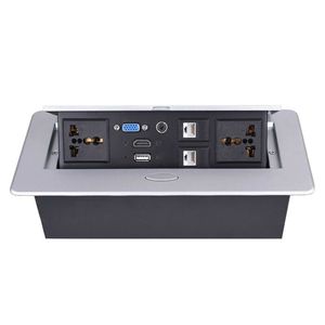带电源USB充电器数据cat6桌面连接盒插座会议室厨房 - Product Image 6