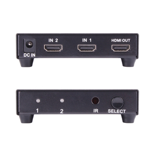 VCOM <strong>1</strong> Monitor for <strong>2</strong> Computers Video Switcher Metal Case <strong>2</strong> in <strong>1</strong> Out 3D <strong>1</strong>.4V <strong>HDMI</strong> <strong>Switch</strong> with Remote Control IR