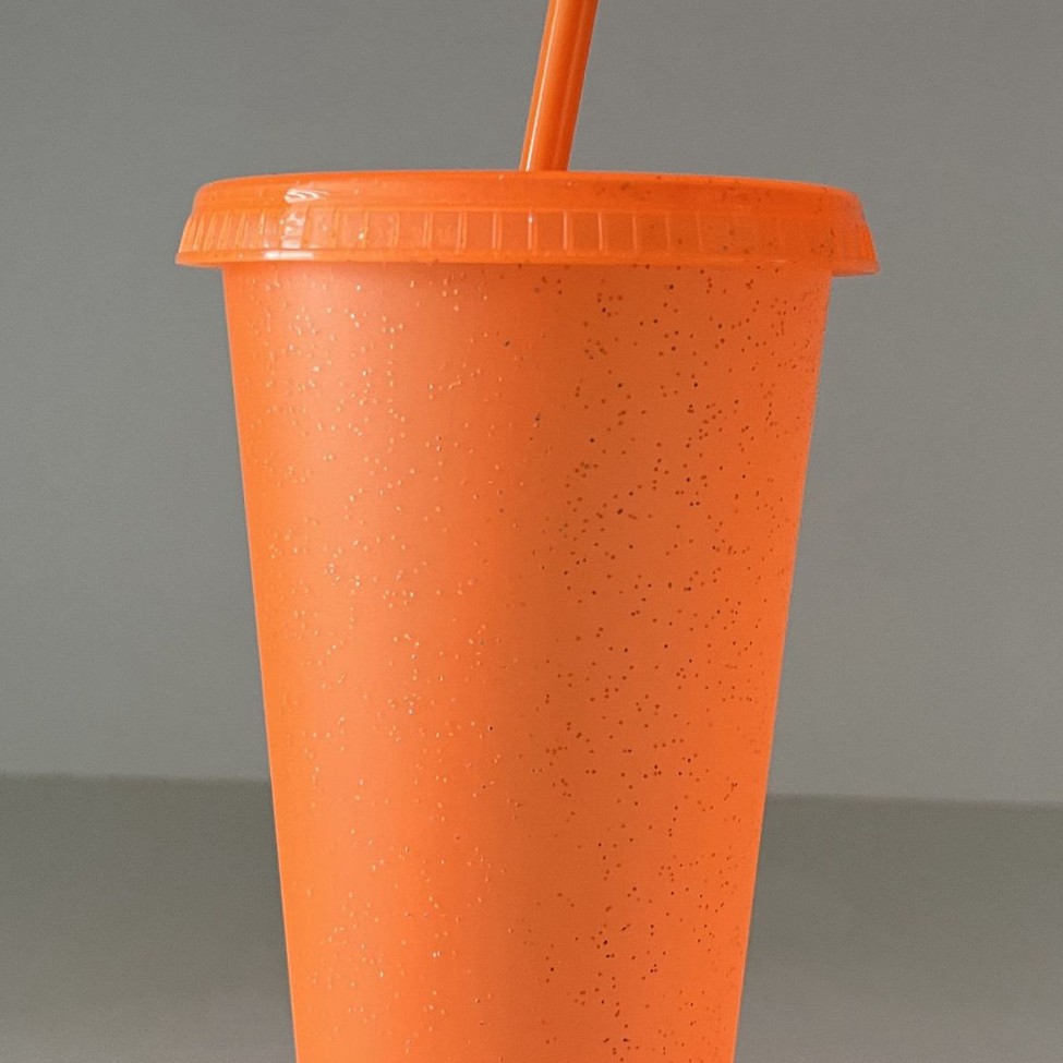 Glitter orange