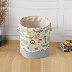 Phim Hoạt Hình Vải Đồ Chơi Lưu Trữ Hộp Lớn Dày Gấp Lưu Trữ Giỏ Cho Trẻ Em Của Quần Áo Bẩn Bé Đồ Lặt Vặt Vải Bền - Product Image 3