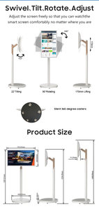 24 27 32 дюймов подвижный умный Android сенсорный экран Digital Signage дисплей с батареей - Product Image 4