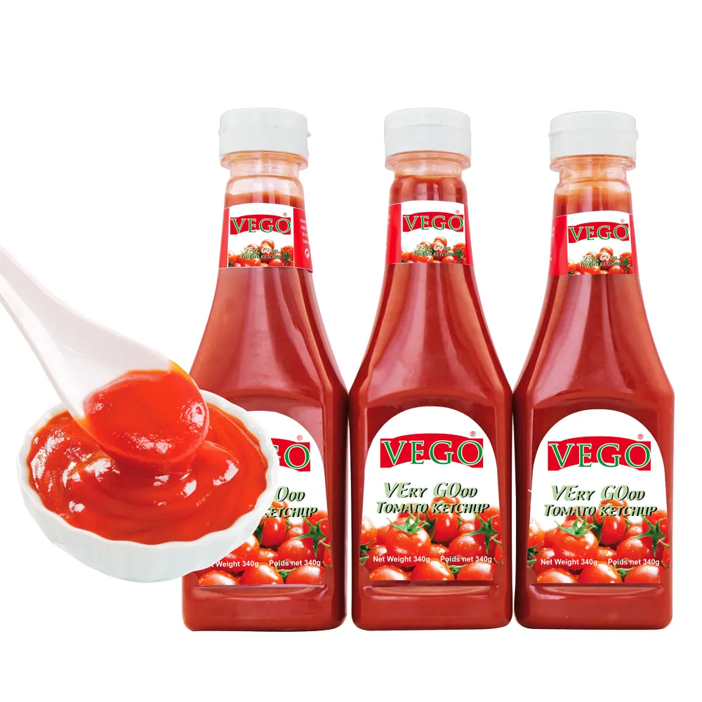 Ketchup di pomodoro Alfa con 340g e imballaggio 5L