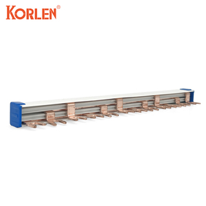 Korlen 1P 2P 3P 63A 80A 100A Electric <strong>Busbar</strong> Plug-in <strong>U</strong> <strong>Type</strong> Copper <strong>Busbar</strong> - Product Image 5