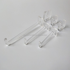 多功能透明亚克力展示挂钩悬挂透明塑料挂钩和夹子 - Product Image 1