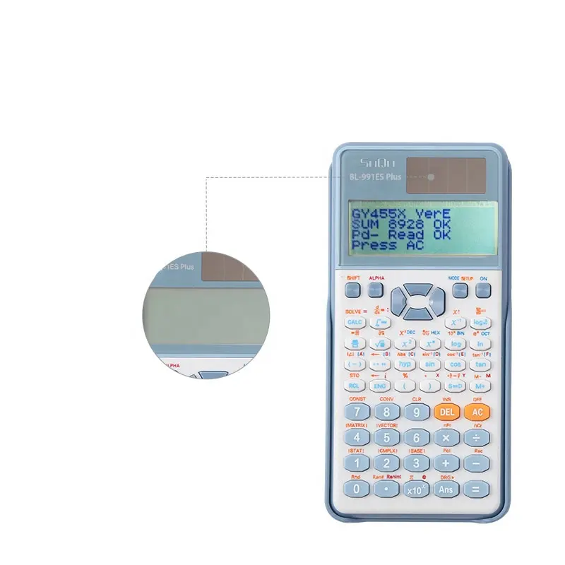 โรงเรียนส่งเสริมการขายเครื่องคิดเลขใหม่991ES บวกฟังก์ชั่นเครื่องคิดเลขคณิตศาสตร์สอบทางวิทยาศาสตร์