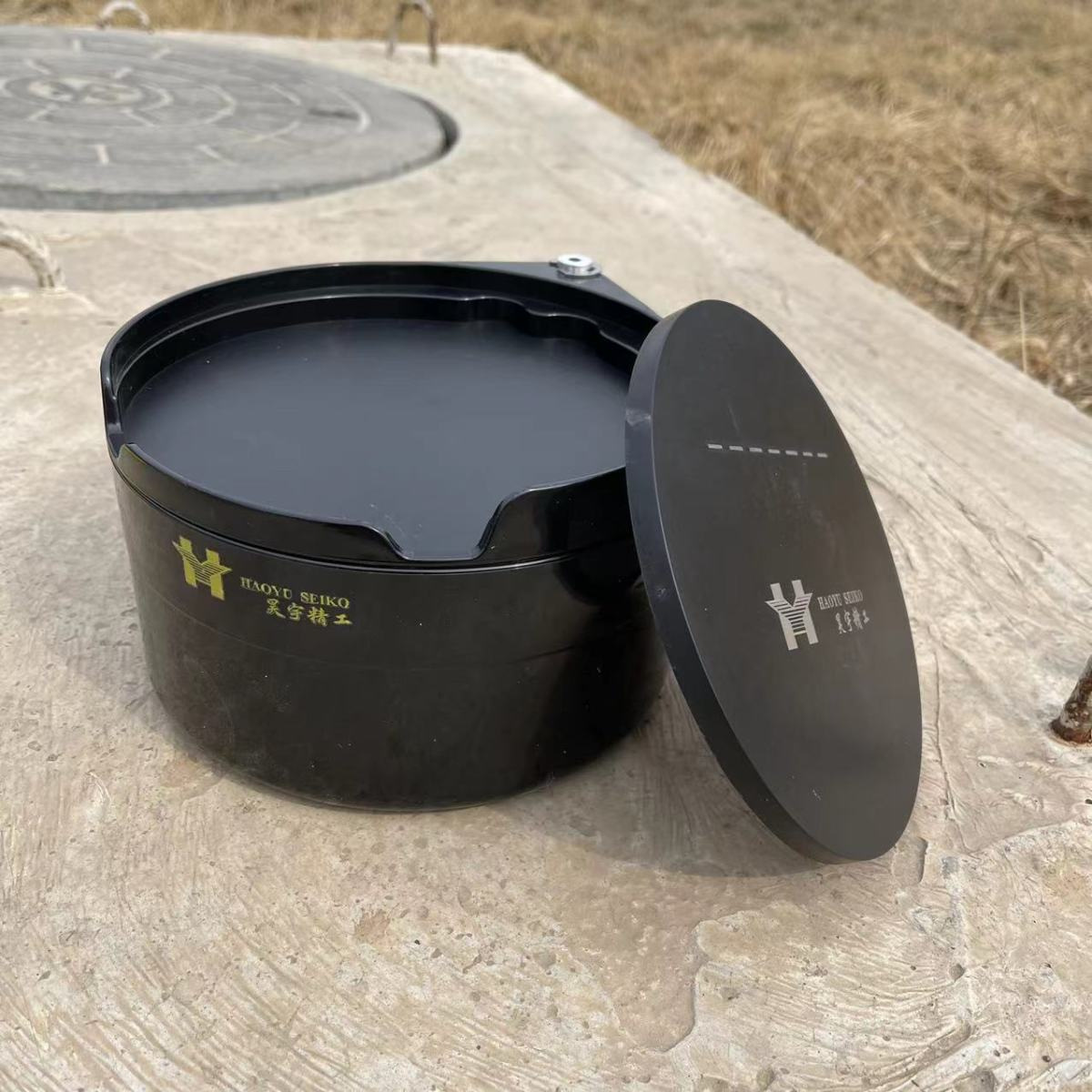 Couvercle de disque de style ligne d'eau flottante HY Deep Black