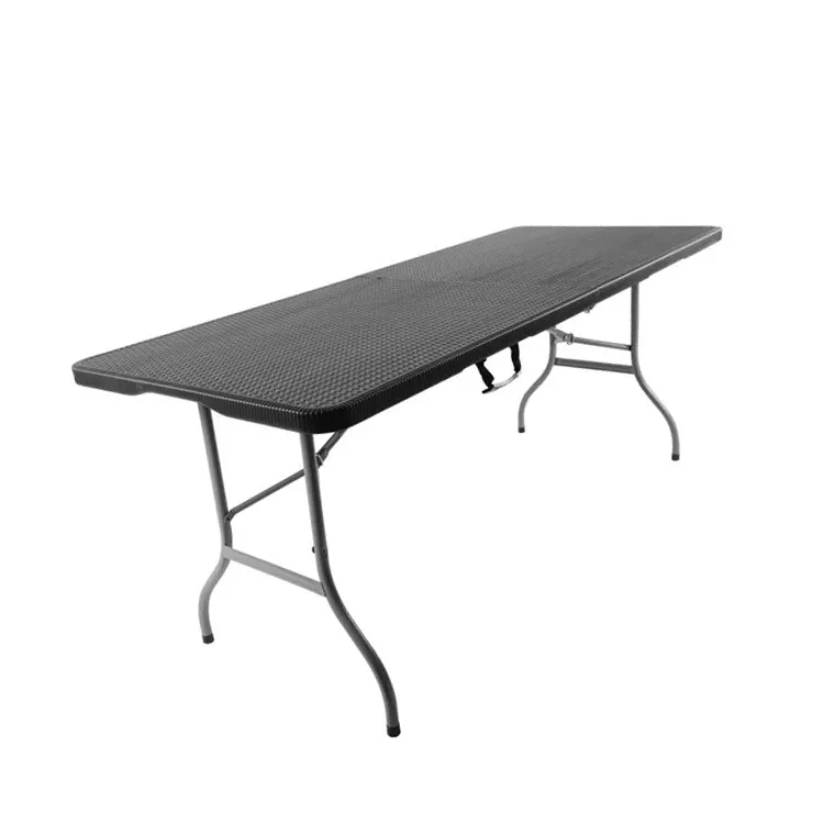 Modern Outdoor Barato Qualidade Superior 6ft Portátil Retangular Dobrável Injeção Mesa De Catering De Plástico