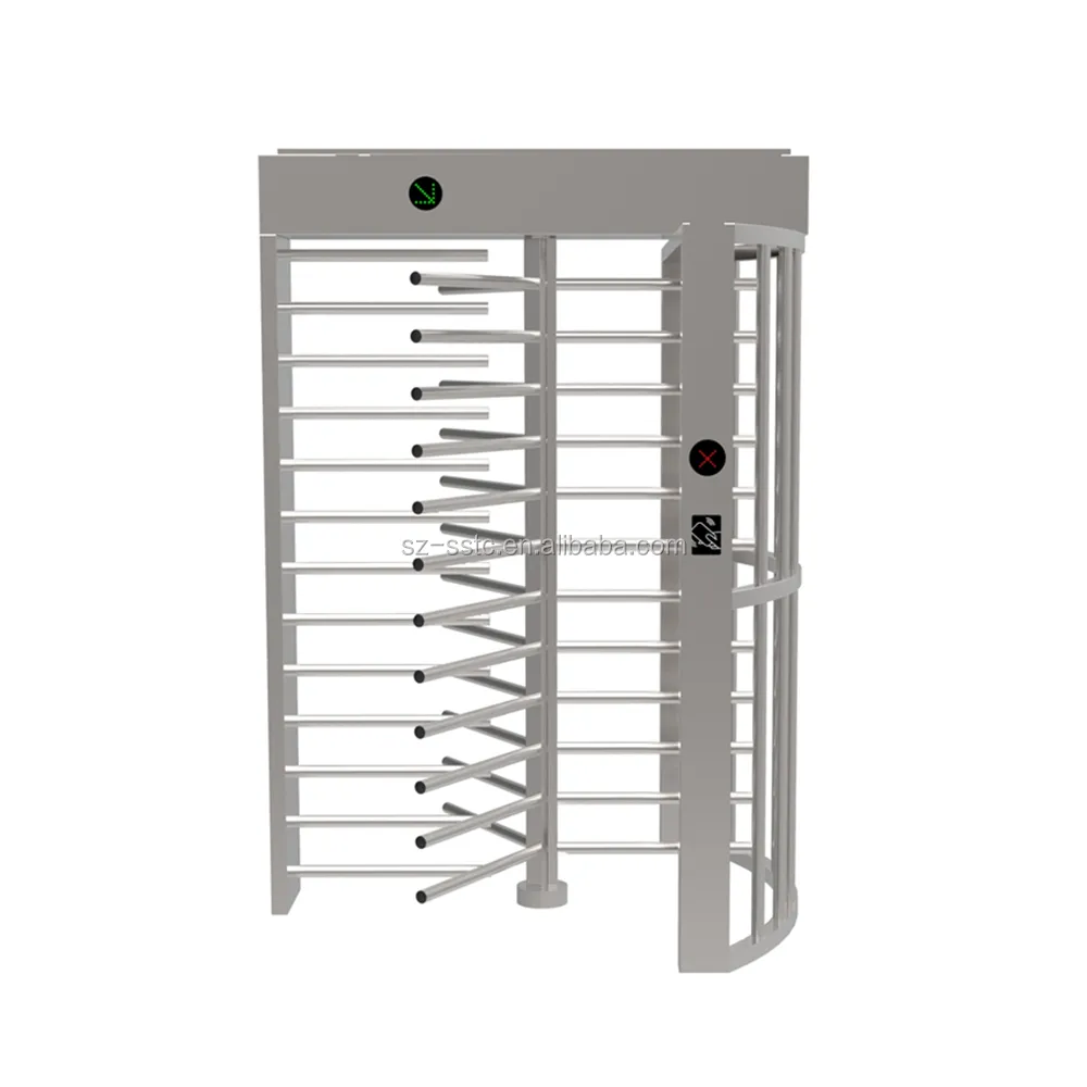 Sistema de control de Acceso RFID, Torniquete de altura completa, puertas giratorias