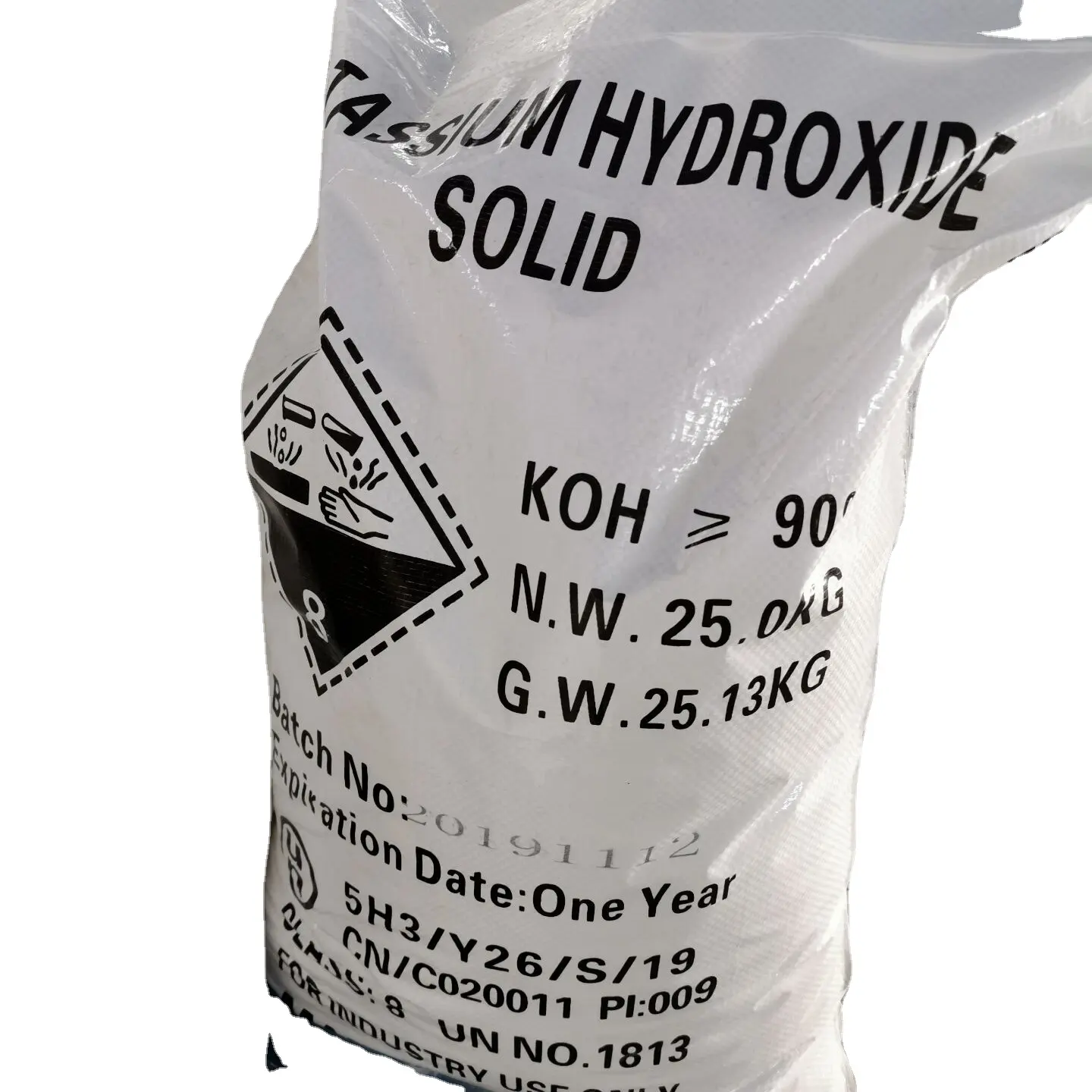 Copos de hidróxido de potasio KOH a buen precio