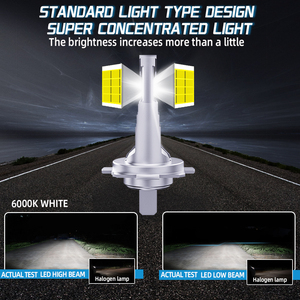 HAIZG benzersiz tasarım tak ve çalıştır D8 led far H7 H11 H4 doğrudan tak orijinal 1:1 boyutu tasarım led far - Product Image 4