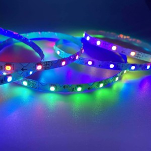 6 мм S-образный PCB 12 В Адресуемая Светодиодная лента RGB программируемая Гибкая зигзагообразная Светодиодная лента для рекламы DIY - Product Image 6