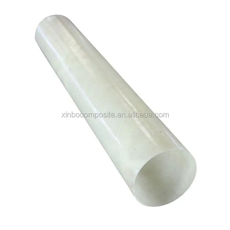 Tubos de fibra de vidro enrolados em rolo Pólos de fibra de vidro Tubo de fibra de vidro