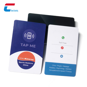 Programmable NTAG424 DNA Contactless Digital Matte Black NFC PVC Business Card With QR <strong>Code</strong> - Product Image 5