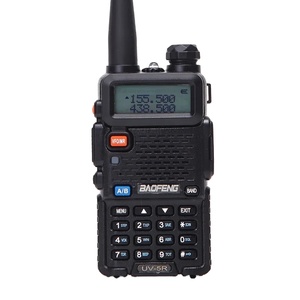 Cheap walkie-talkie Baofeng UV-5R 5W long range VHF/UHF 2 channel <strong>radio</strong> <strong>intercom</strong> Baofeng UV5R transceiver guide <strong>system</strong> - Product Image 1
