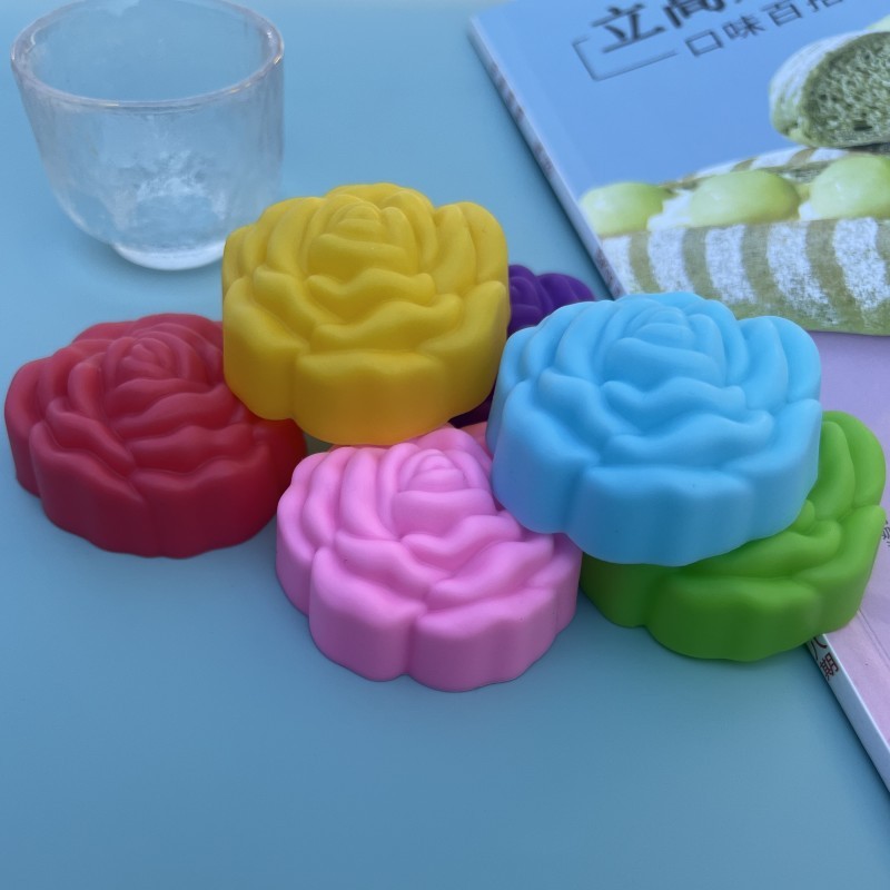 Couleur aléatoire-5cm roses 3D