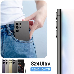 S24超7.3インチ5Gスマートフォン16GB + 1テラバイト工場直接HDスクリーン顔ロック解除Android 14中古携帯電話