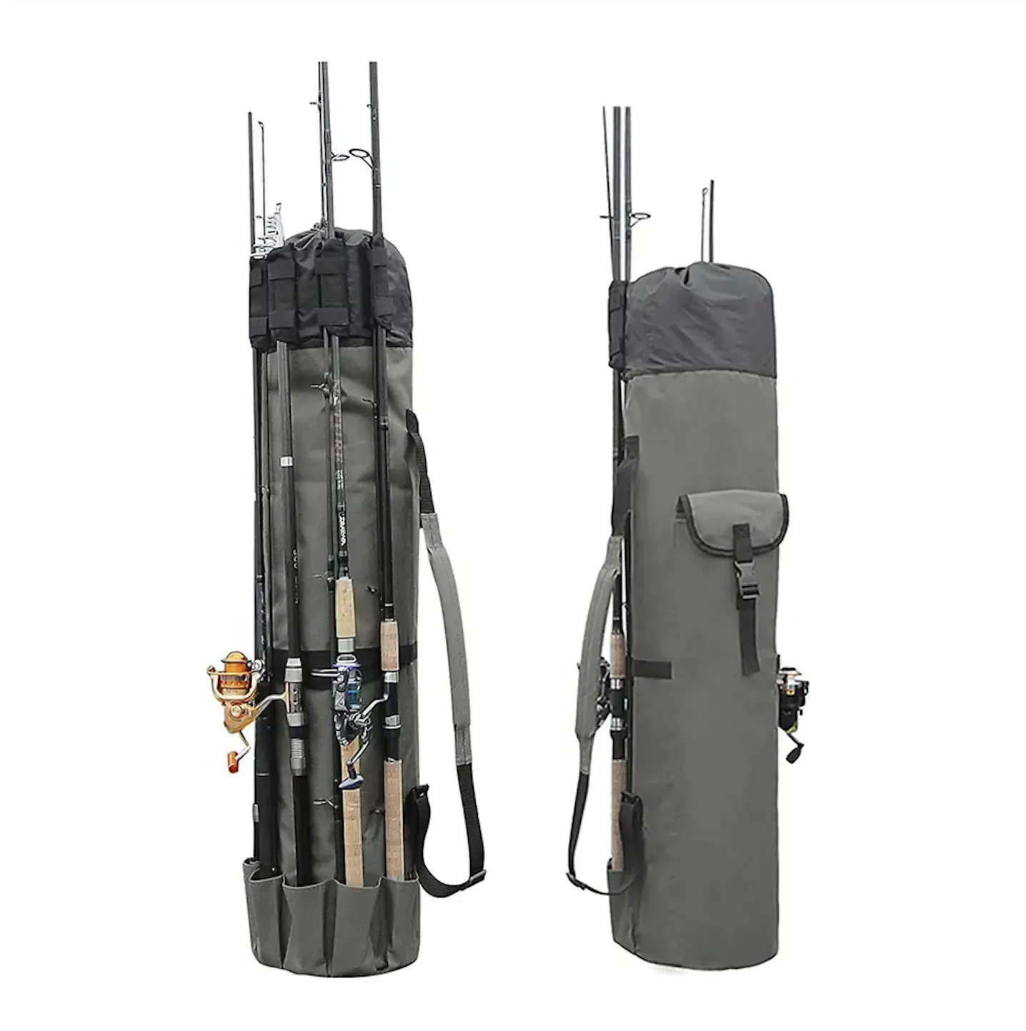 SOLO WILD Outdoor multifunzionale borsa per canna da pesca spalle impermeabili borsa per attrezzi da pesca per canna da pesca