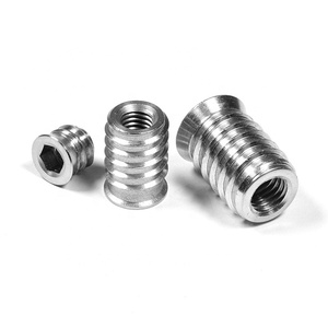 M6ステンレス鋼六角ソケットドライブフランジインサートナット木製家具用M6 * 13MM M8 * 13MM六角インサートナット - Product Image 5