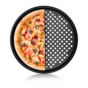 Không dính đục lỗ nướng bánh <span class=keywords><strong>pizza</strong></span> <span class=keywords><strong>Pan</strong></span> khay thép carbon Tấm nướng bánh <span class=keywords><strong>pizza</strong></span> không dính <span class=keywords><strong>Pan</strong></span> cho lò - Product Image 1