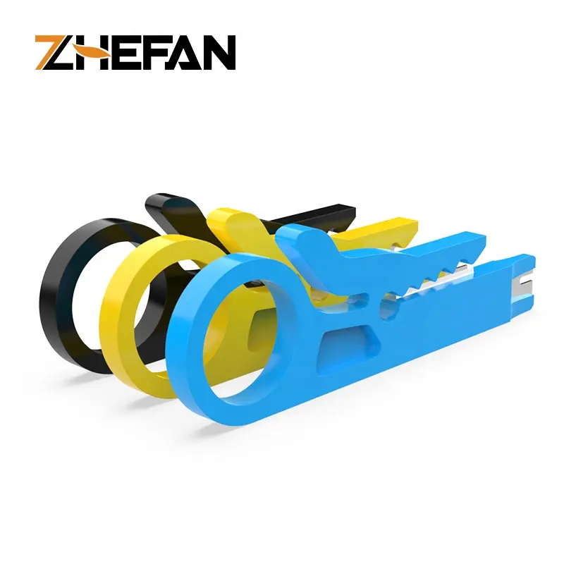 ZFEFAN-Mini cortador de Cable de red Rj45, cuchillo pelacables, alicates, Kit de punzón de alambre, herramientas de pelado manual