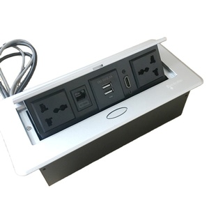 Toma de corriente Universal emergente, Hub multimedia multifunción, conexión de datos de potencia, caja para toma de sobremesa de oficina, CE 10A/16A - Product Image 2