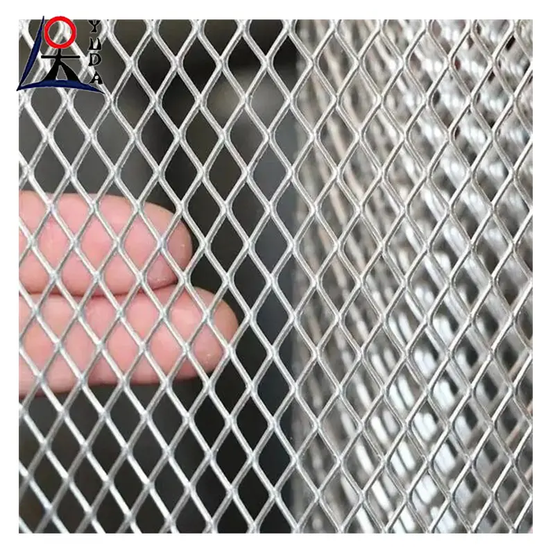 Professional stainless steel air filter element expanded metal wire mesh small hole ss fine expanded mesh