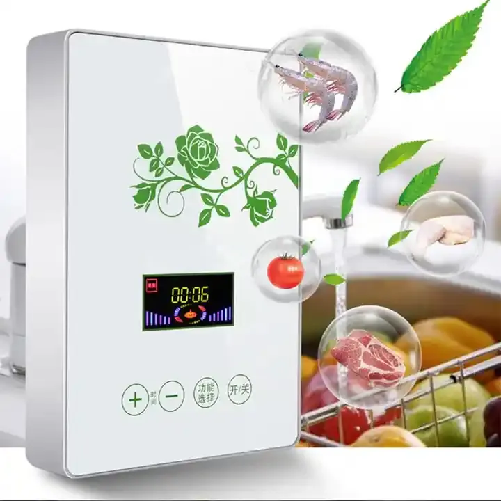 Generador de ozono 220V/110V Multifuncional Vegetal Fruta agua Purificador de aire Generador de ozono O3