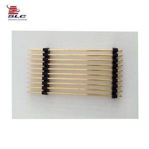 2.54mm pitch H2.5 2pin 18 pin 100 pin soket PCB çift sıralı düz erkek konnektör pin başlığı - Product Image 5