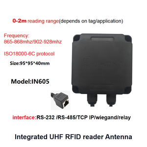 1-4 M de largo alcance RFID Modbus lector integrado 3dbi antena RS232 RS485 TCPIP UHF RFID lector para Control de acceso/estacionamiento - Product Image 2