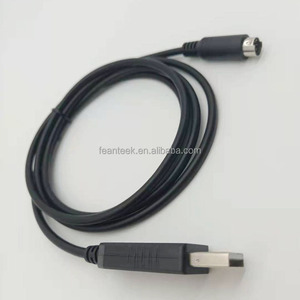 PL2303 cavo di programmazione PLC adattatore convertitore seriale RS232 da USB a Mini DIN 8pin maschio