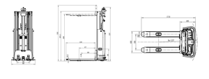 1,4 T SLAM System AMR AGV Robot máquina de carga Control remoto apilamiento AGV carretilla elevadora para manejo de almacén de Navidad - Product Image 2