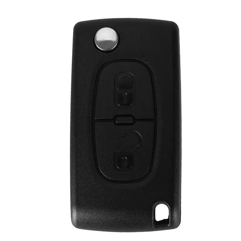 2 Knop 307 Va2 Hu83 Remote Key Case Fob 2 Knoppen Flip Key Case Met Batterij Locatie Voor Citroen Voor Peugeot