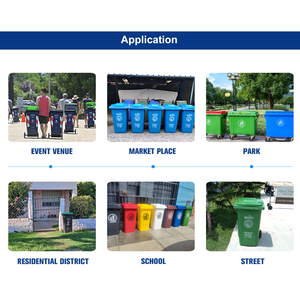 Large Outdoor Trash Can HDPE Mobile Dustbin Plastic <strong>Garbage</strong> <strong>Container</strong> Waste Bin for Public - Product Image 3