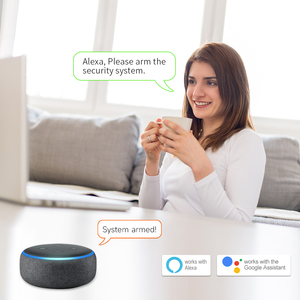 מסך מסך מגע מלא מלא טוויה wifi מערכת אזעקת אבטחה הבית עם חיישן תנועה חיצוני