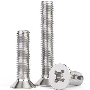 M1M1.2 M1.4 M1.6 M2 M2.5 M3 M4 Din965304ステンレス鋼クロスフィリップス皿頭ねじ工場卸売 - Product Image 1