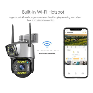 V380pro 4MPデュアルレンズwifi cctv ipネットワーク双方向オーディオと暗視カメラ屋内と屋外 - Product Image 4